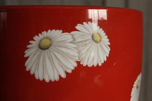 オールドノリタケ　花柄の火鉢　手あぶり　則武