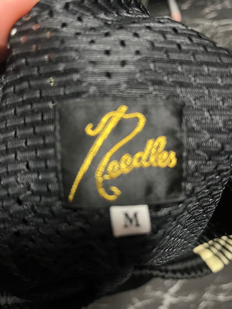 Needles ストライプパンツ Mサイズ ブラック