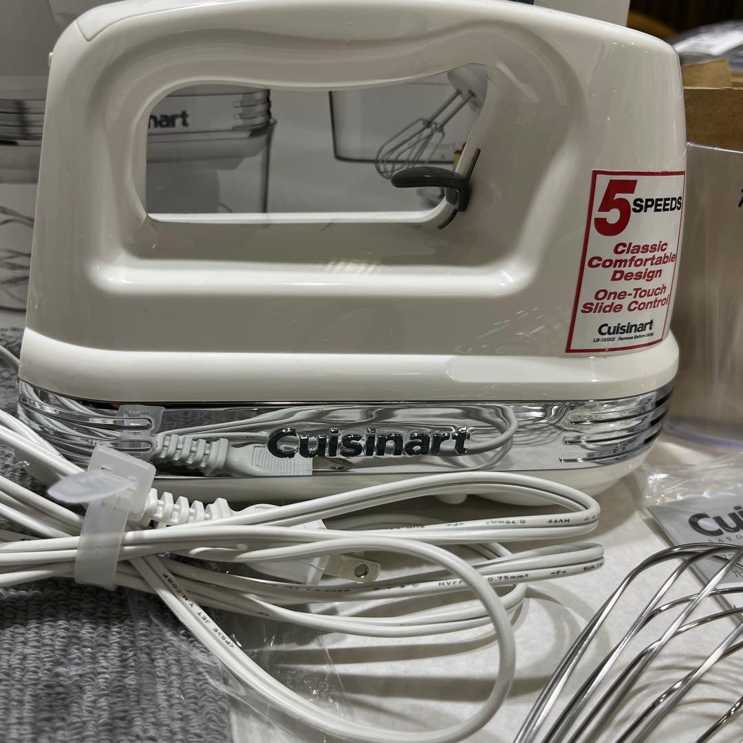 【美品】Cuisinart パワーハンドミキサー HM-050SJと新品ミトン