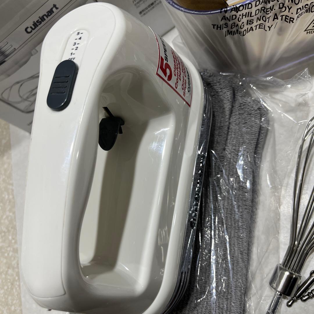 【美品】Cuisinart パワーハンドミキサー HM-050SJと新品ミトン
