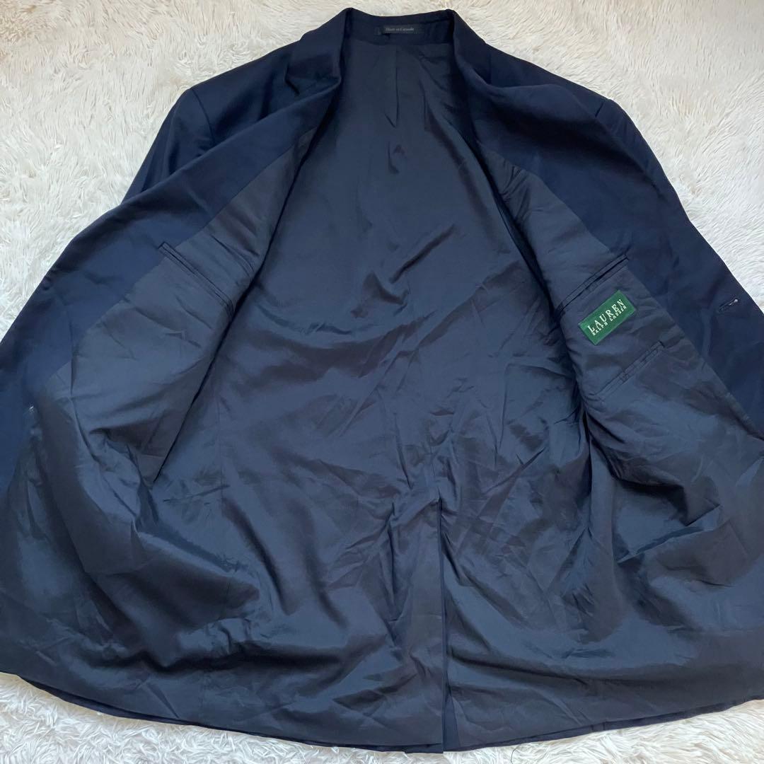 ✨美品✨ラルフローレン テーラード 紺ブレザー 金ボタン 製 XL