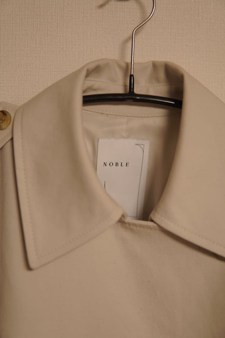 2026・NOBLE コットンダブルクロスハーフコート　36