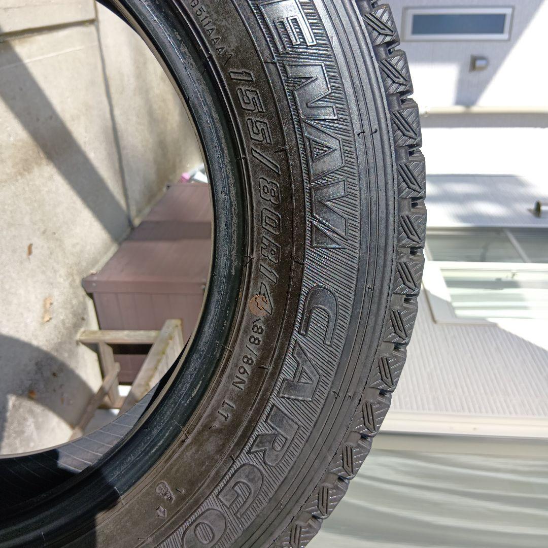 155/80R14　88/86N LT GOODYEARスタンドレス