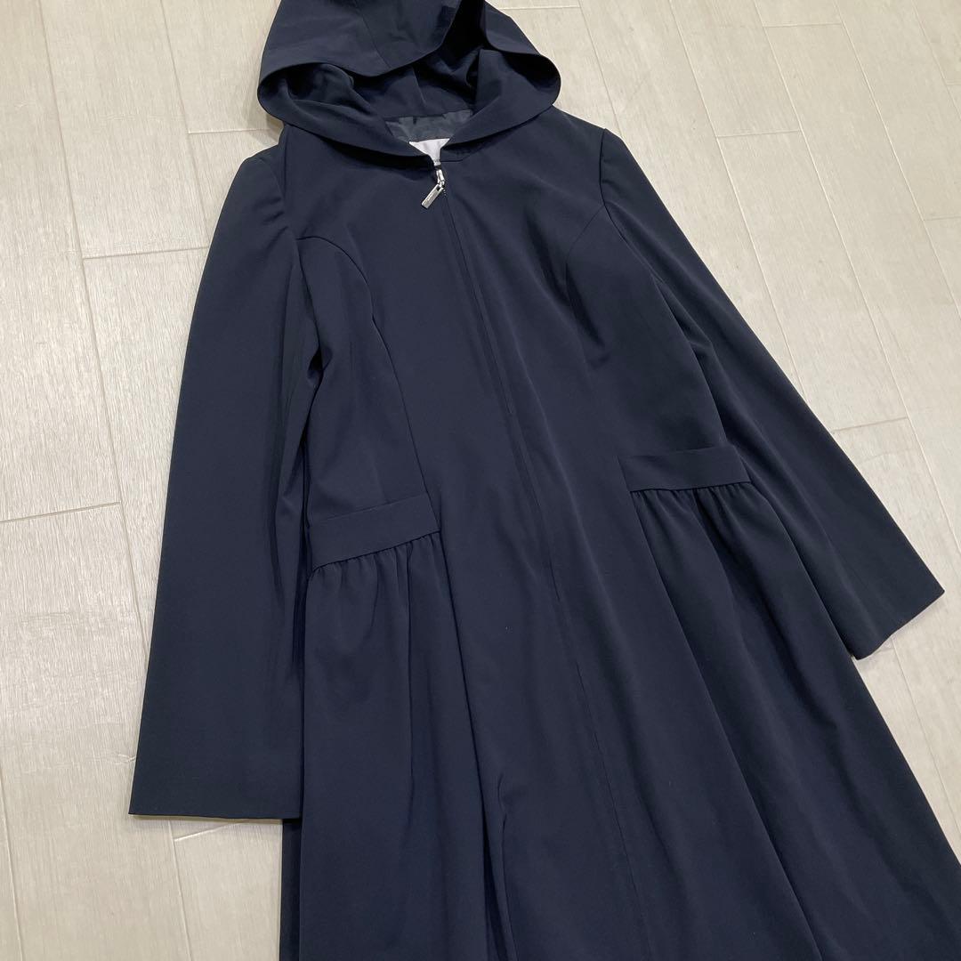 M-premier BLACK エムプルミエ スプリングコート 38 ネイビー