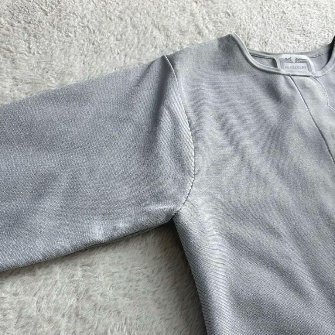 極美品 ビアズリー 24SS スカラップ比翼カーディガン ニットカーディガン