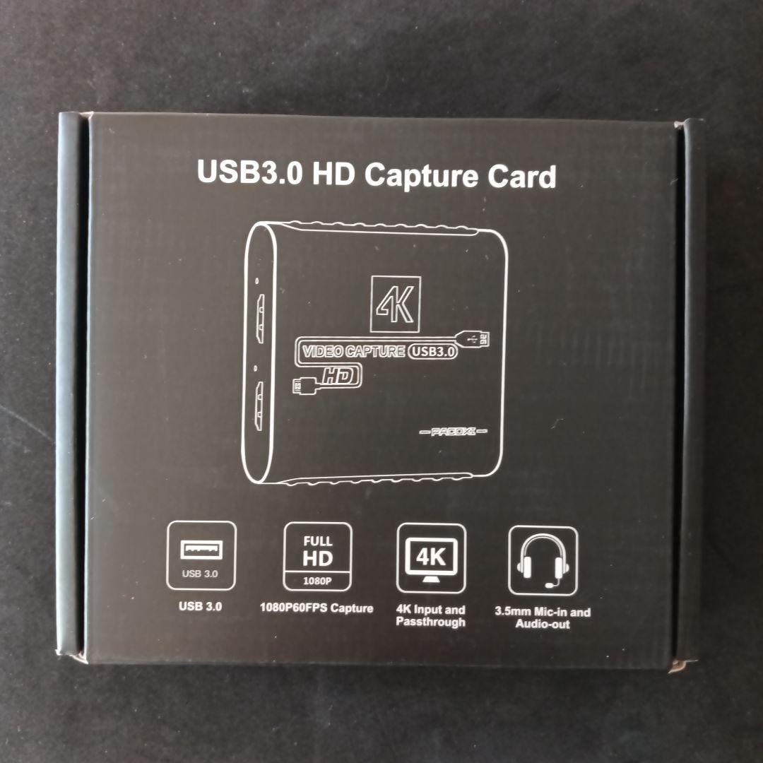 キャプチャーボード4K HDMI パススルー機能搭載1080P 高速転送 低遅延