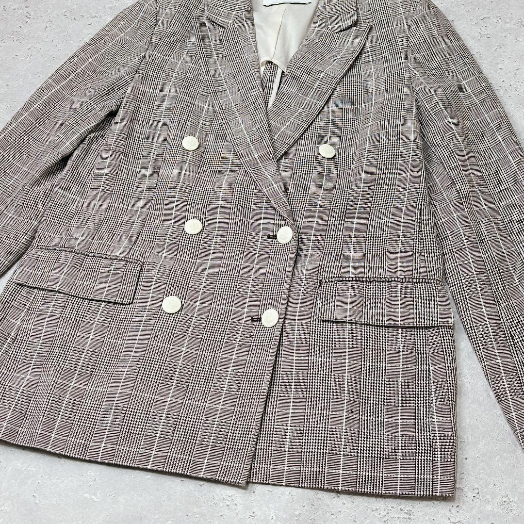 UNITED ARROWS UWSC リネン ブレザー 40 ダブルジャケット