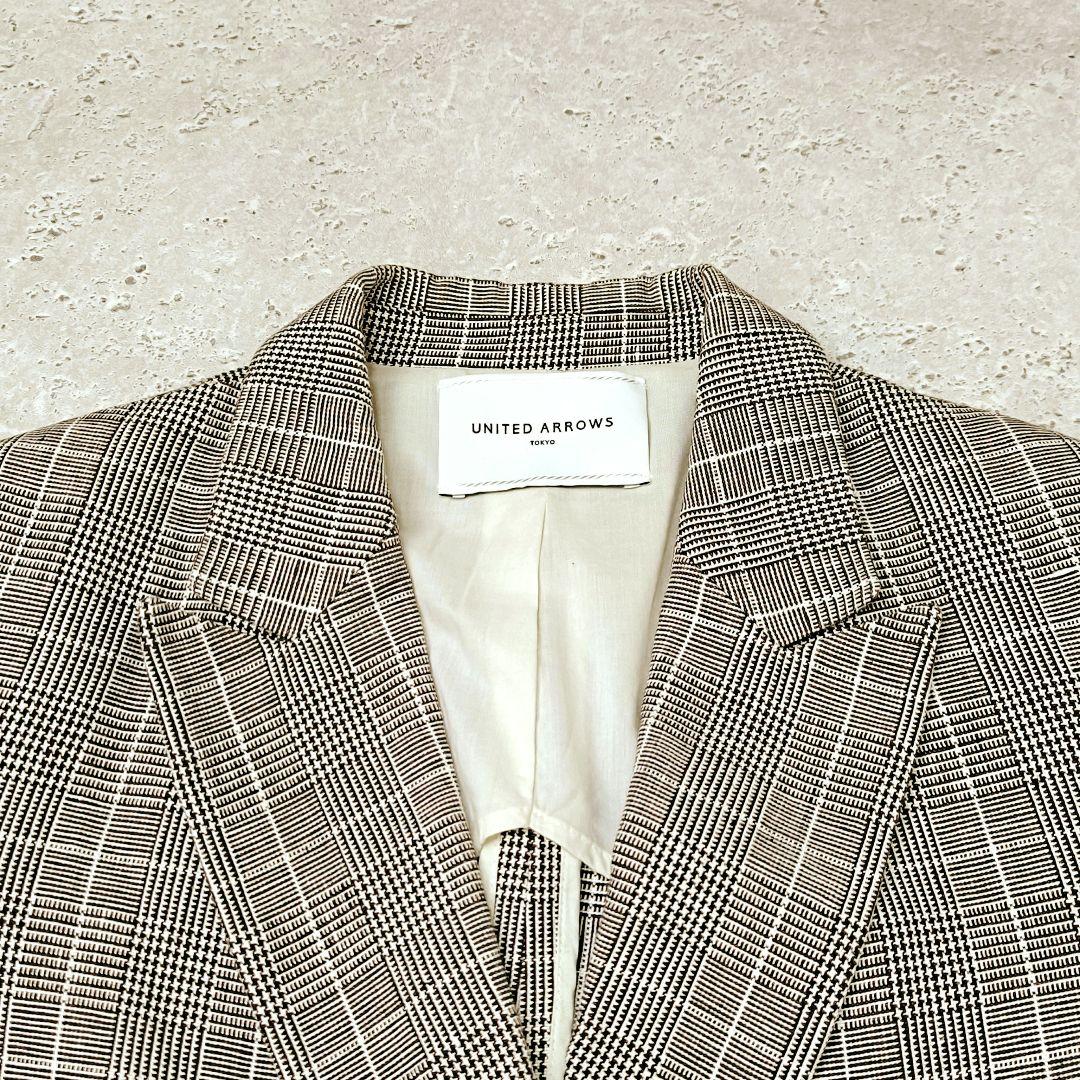 UNITED ARROWS UWSC リネン ブレザー 40 ダブルジャケット