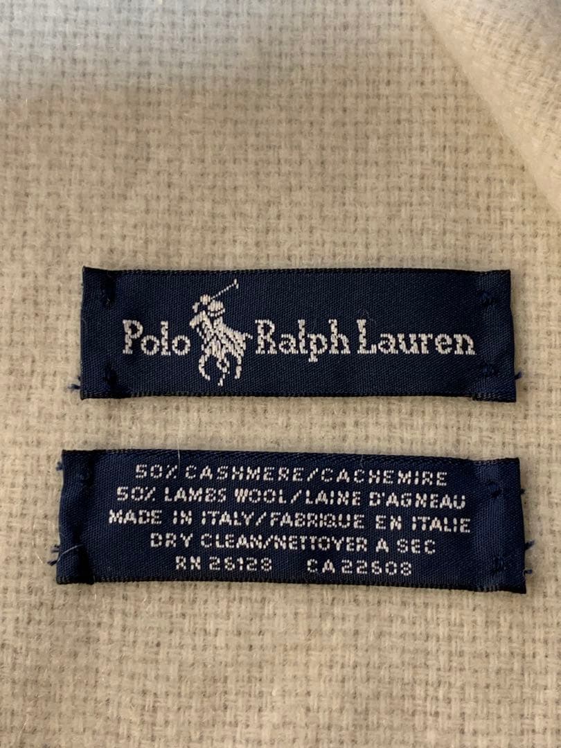 Polo Ralph Lauren イタリア製 カシミヤ ウール マフラー