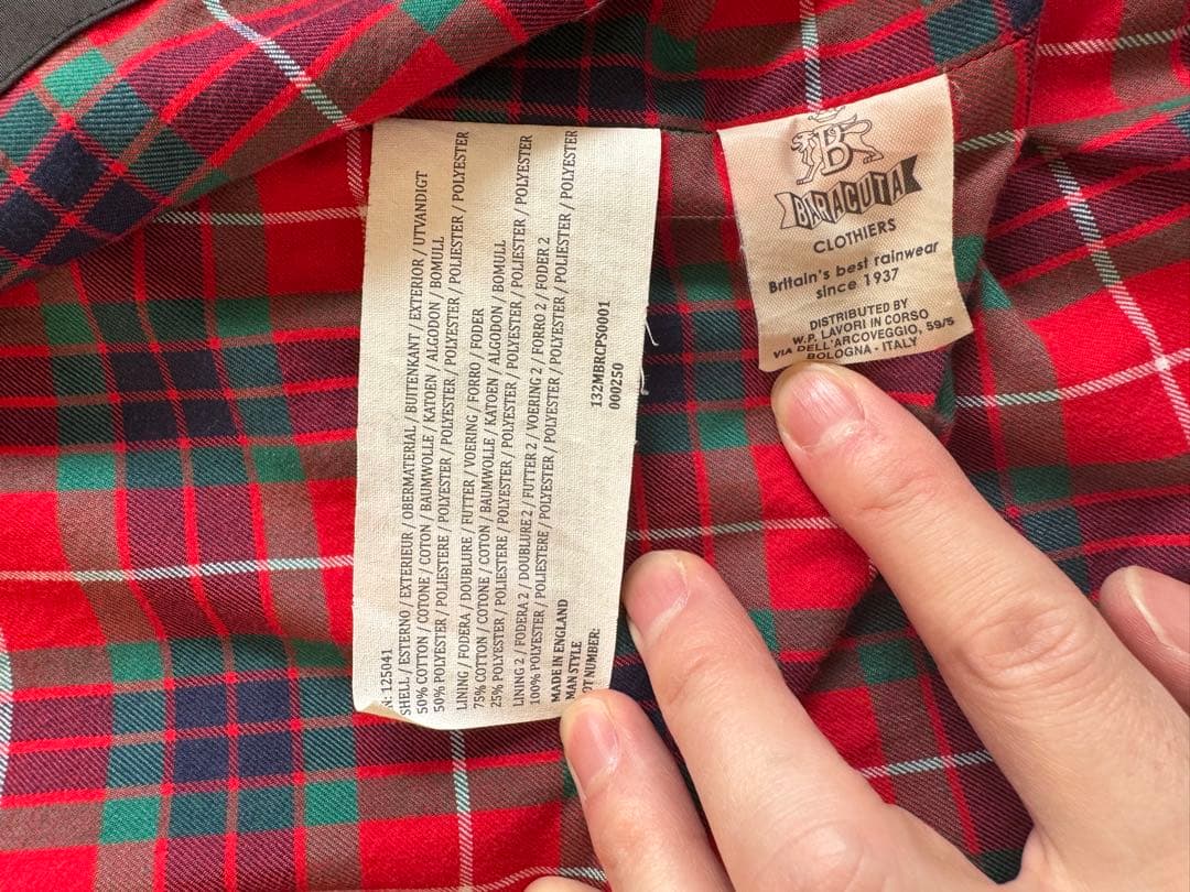 BARACUTA バラクータ G9 サイズ38 フェードブラック 英国製 美品