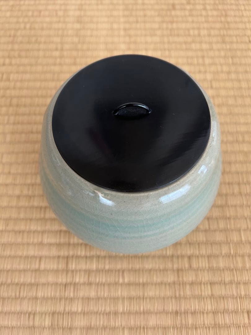 茶道　水指　黃瀬戸末広水指