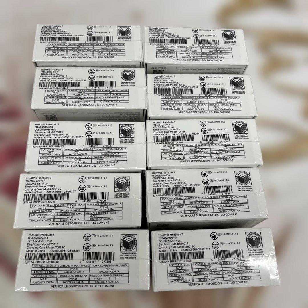 512516 HUAWEI FreeBuds 5 完全ワイヤレスイヤホン　10個