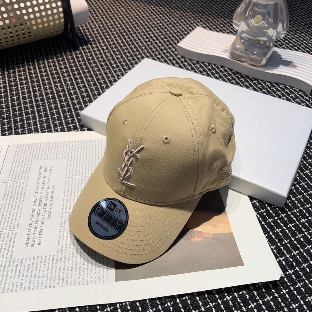 YSL ベージュ ベースボールキャップ 9FIFTY