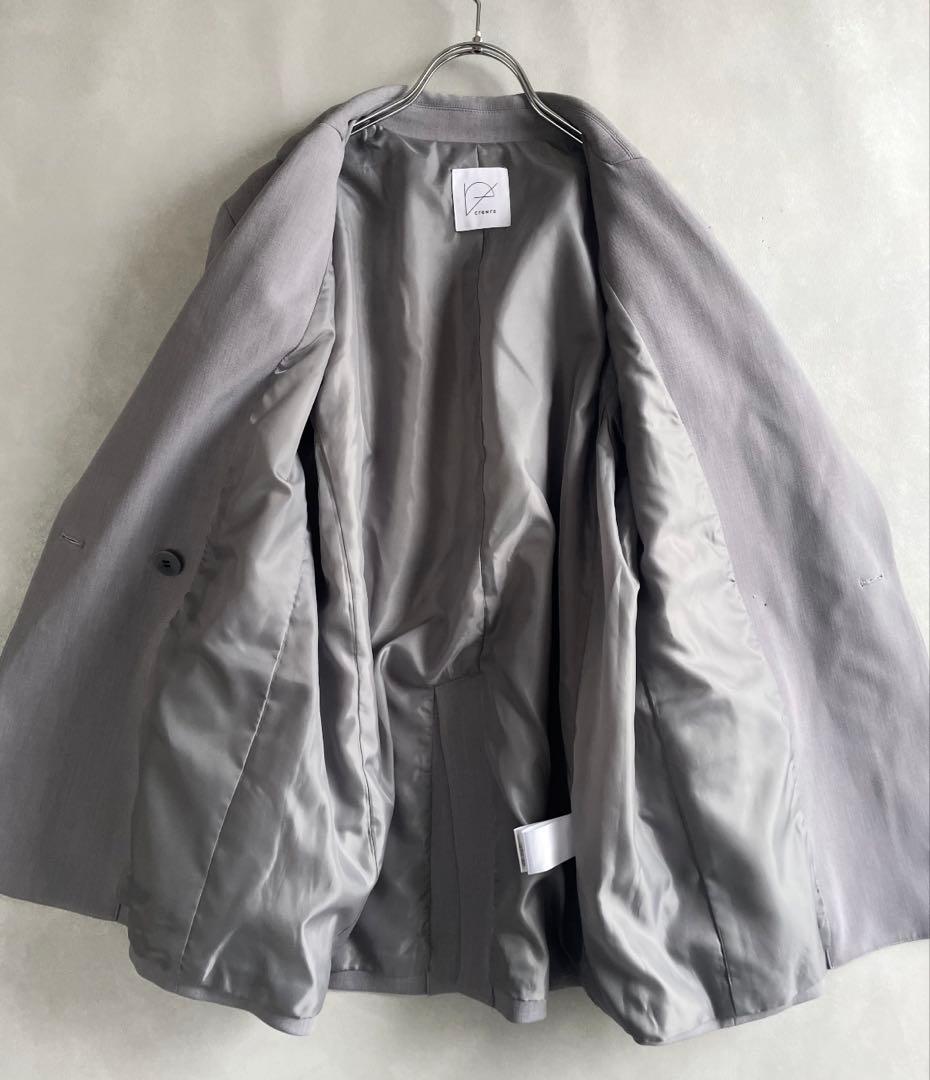 クルーレ　24SS ダブルブレスト　ツイルジャケット　伸縮有り　サイズ2