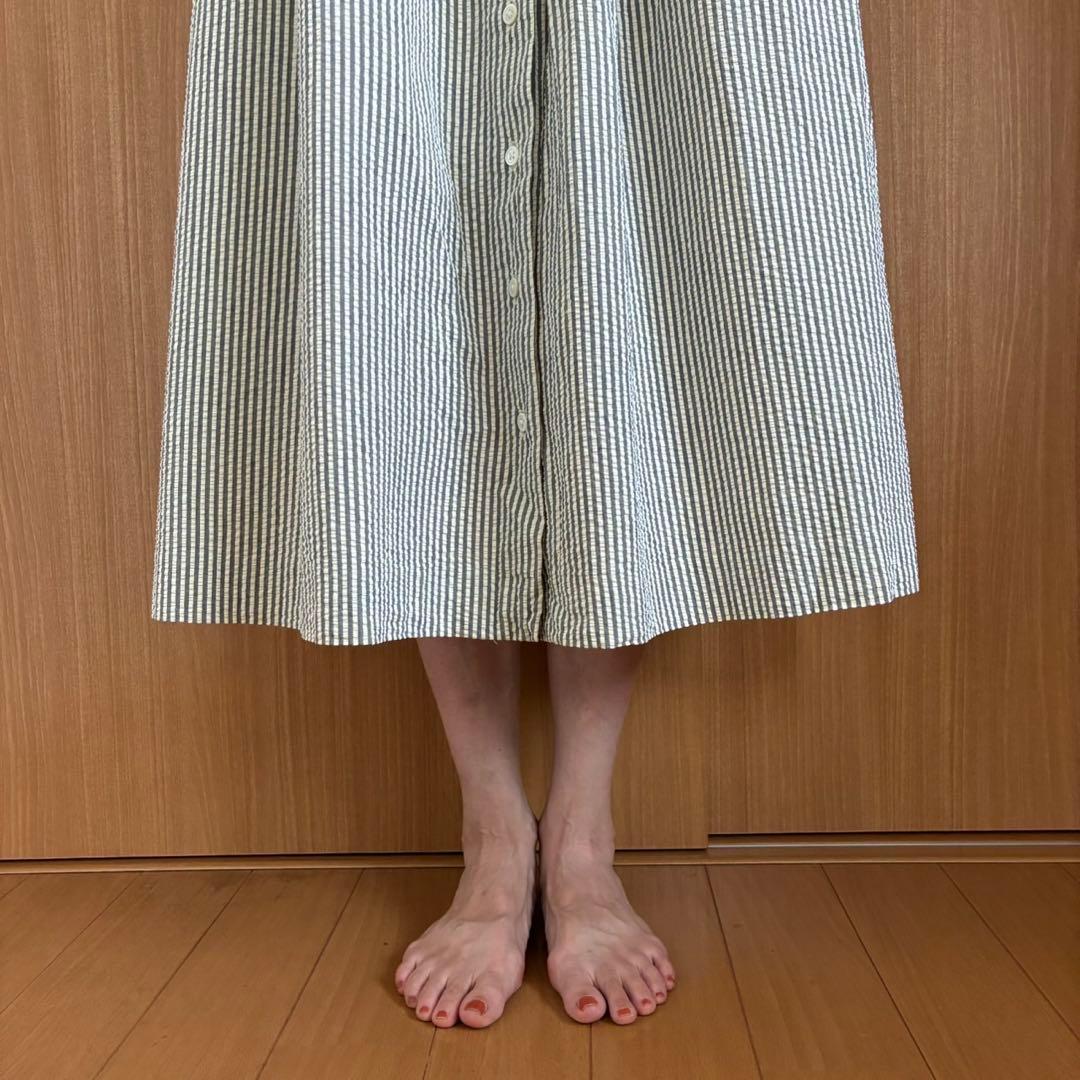 古着 ラルフローレン ロングスカート シアサッカー ralphlauren
