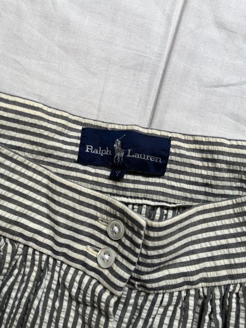 古着 ラルフローレン ロングスカート シアサッカー ralphlauren