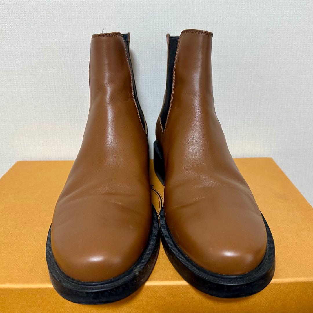 【美品/TOD’S】レザーチェルシーブーツ ブラウン 371/2（24.5cm）
