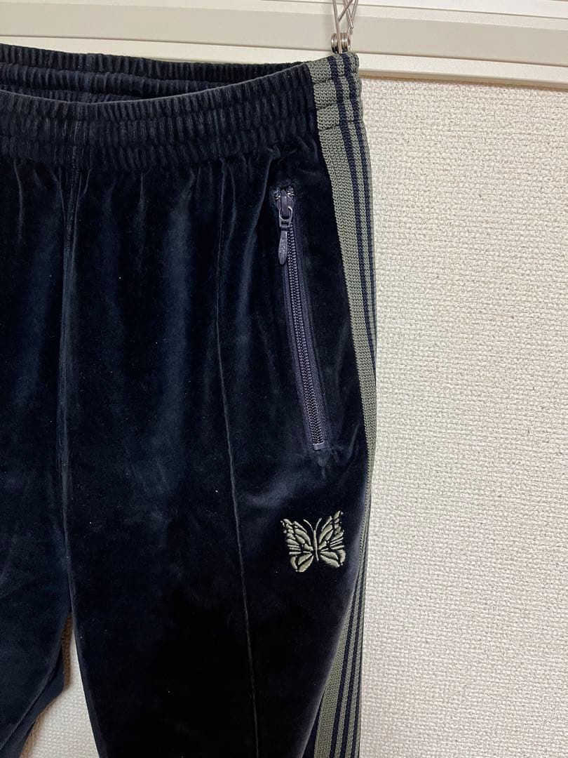 ニードルス　トラックパンツ　サイズXS スエード　ネイビー