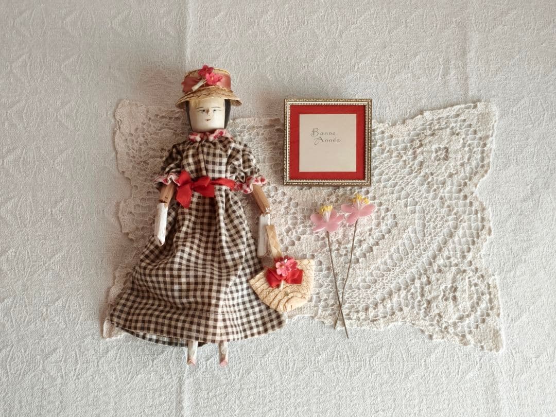 * vintage frame❀ 飾り模様が素敵な スクエアフレーム