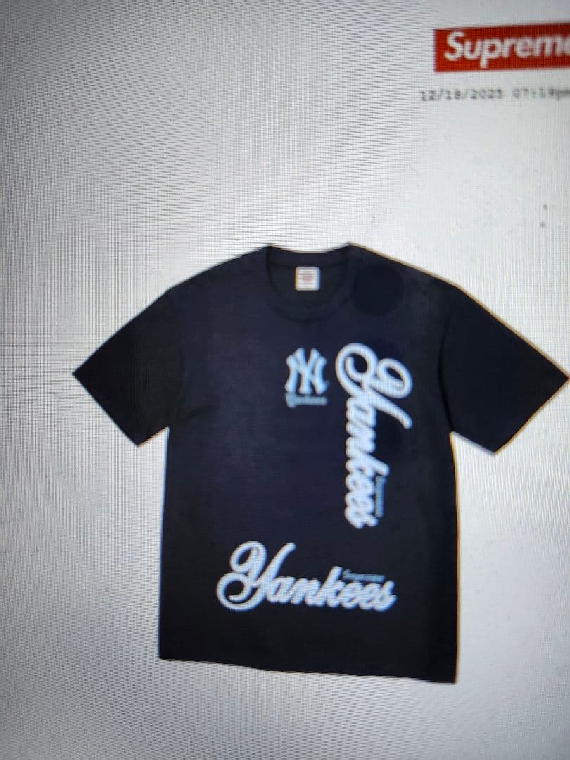 Supreme MLB Yankees Tee サイズL Navy 新品未使用
