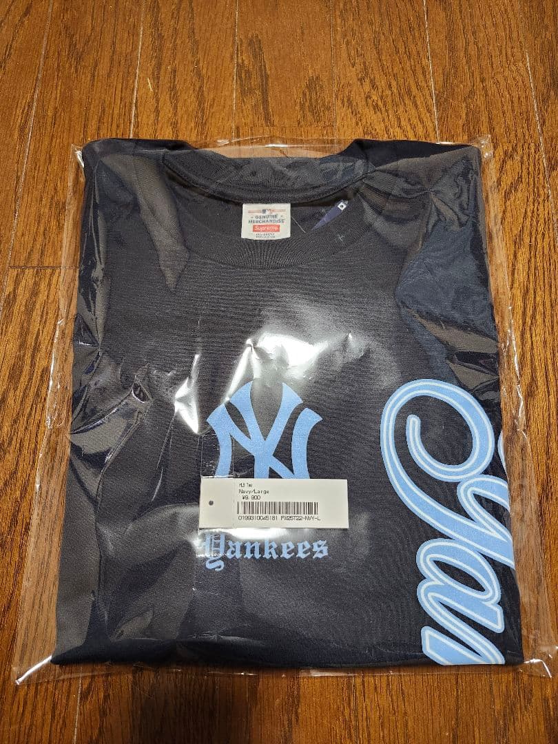Supreme MLB Yankees Tee サイズL Navy 新品未使用