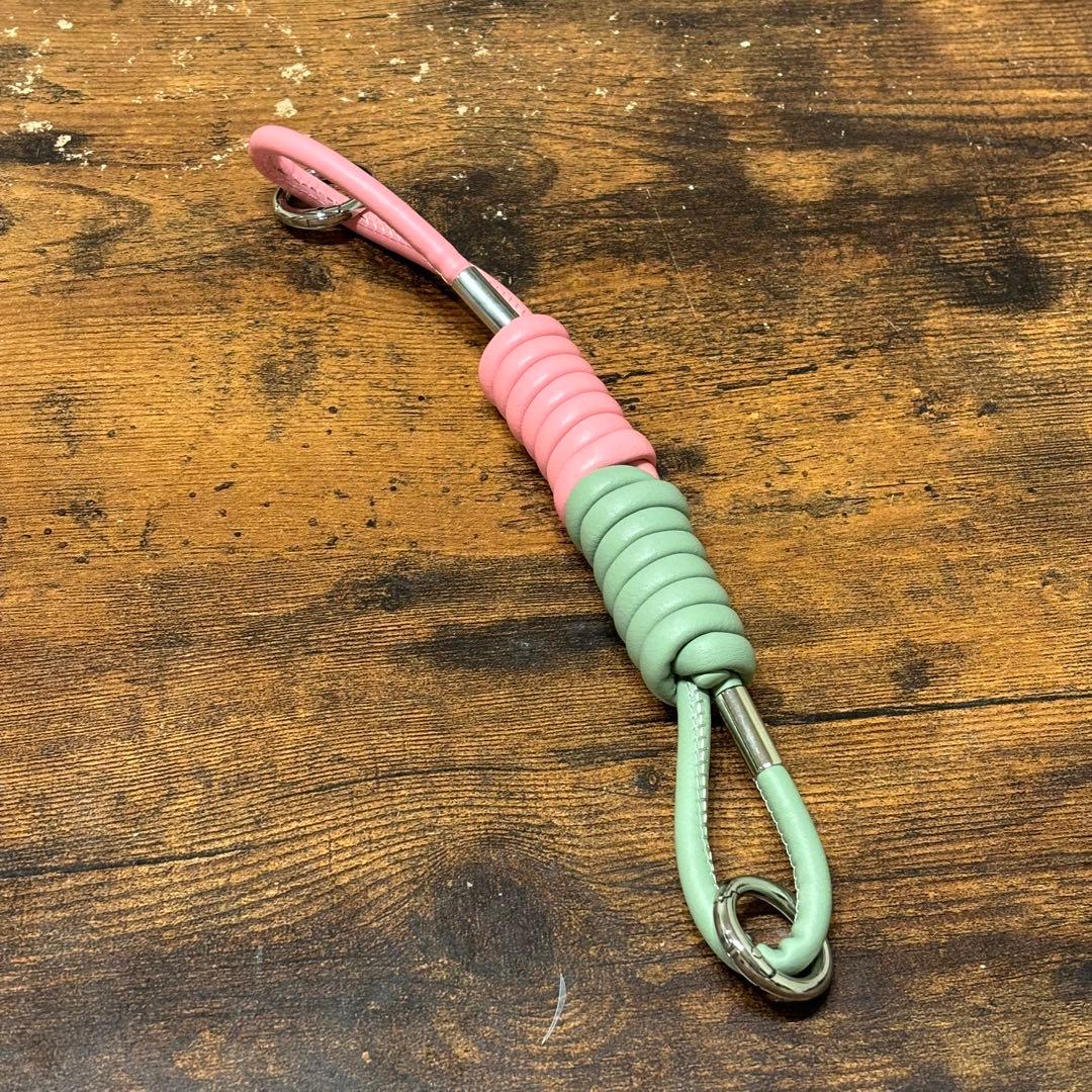ajew coil strap エジューコイルストラップ uguisu×pink