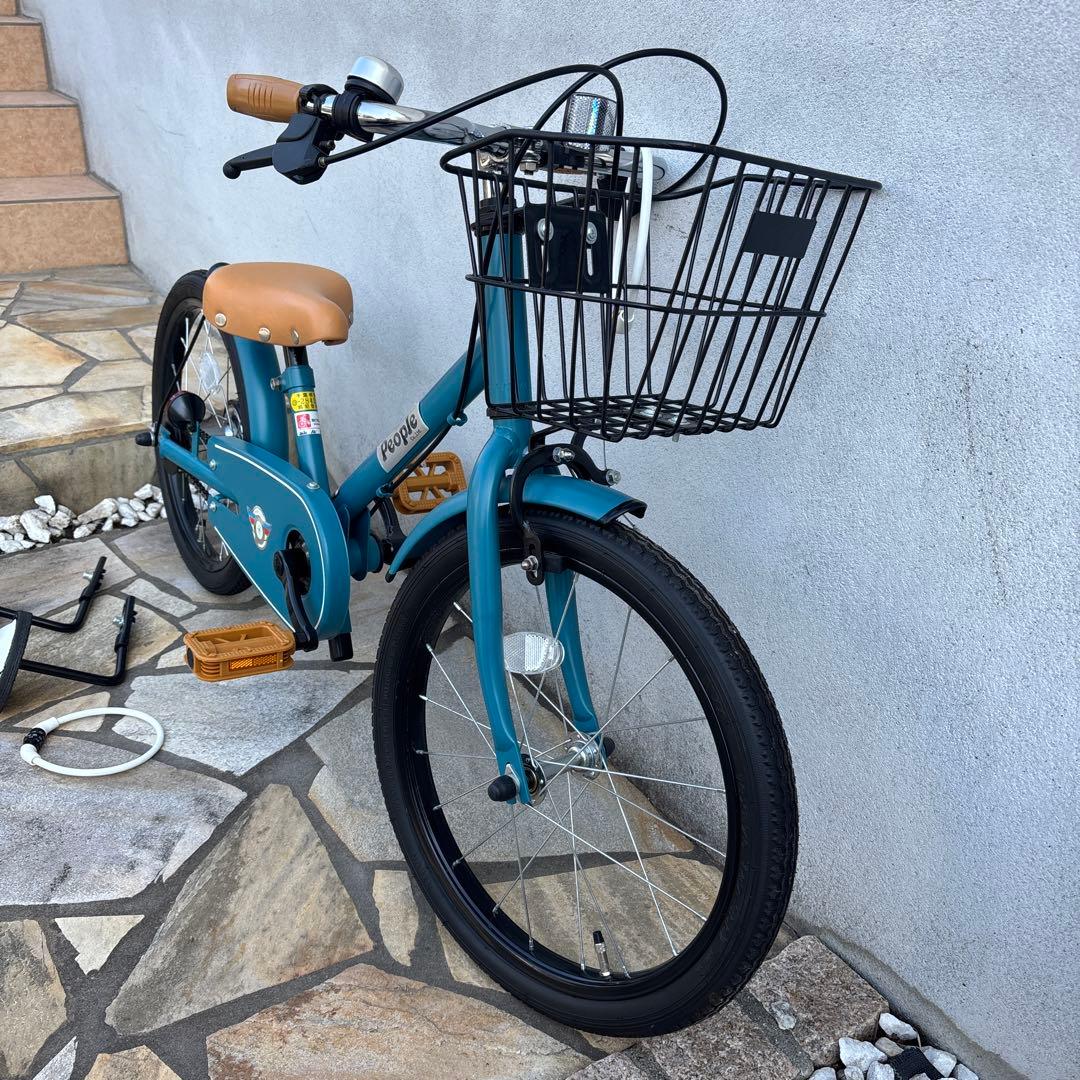 【美品】【直接の受渡可】People ピープル 自転車18インチ キッズサイクル