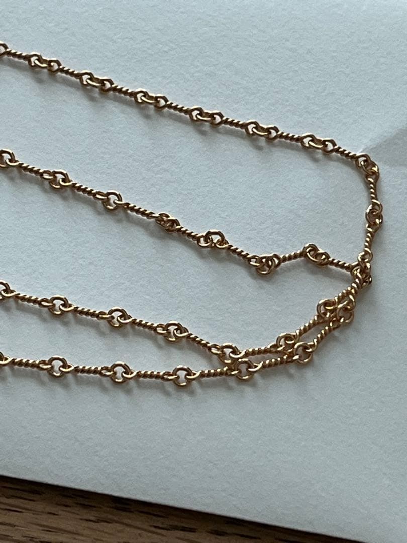 クロムハーツ 22k ツイストチェーン 20inc クロス ゴールド 付属品完備