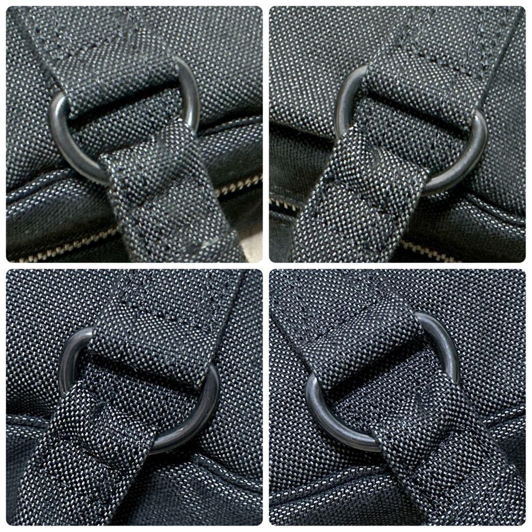 【美品】PORTER スモーキー ボストンバッグ L ブラック 黒 デニム
