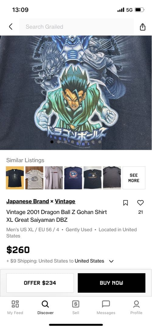 西*8様 ドラゴンボールZ Tシャツ ヴィンテージ 悟飯