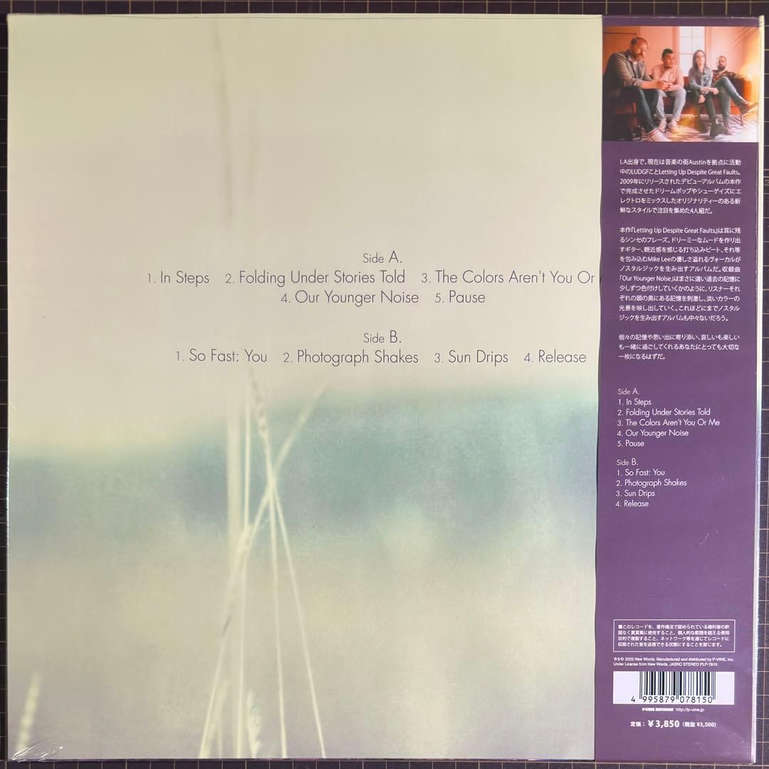 LETTING UP DESPITE GREAT FAULTS 限定生産レコード