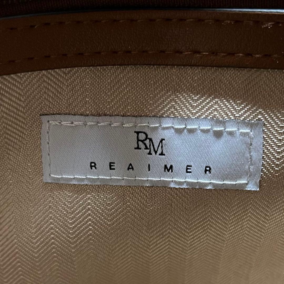 【新品タグ付き】REAIMER ミニバッグチャーム付き　ボストンバッグ　ブラウン