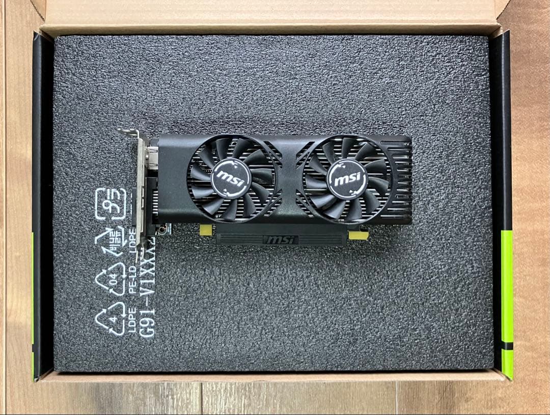 MSI GeForce GTX 1650 4GT LPグラフィックボード