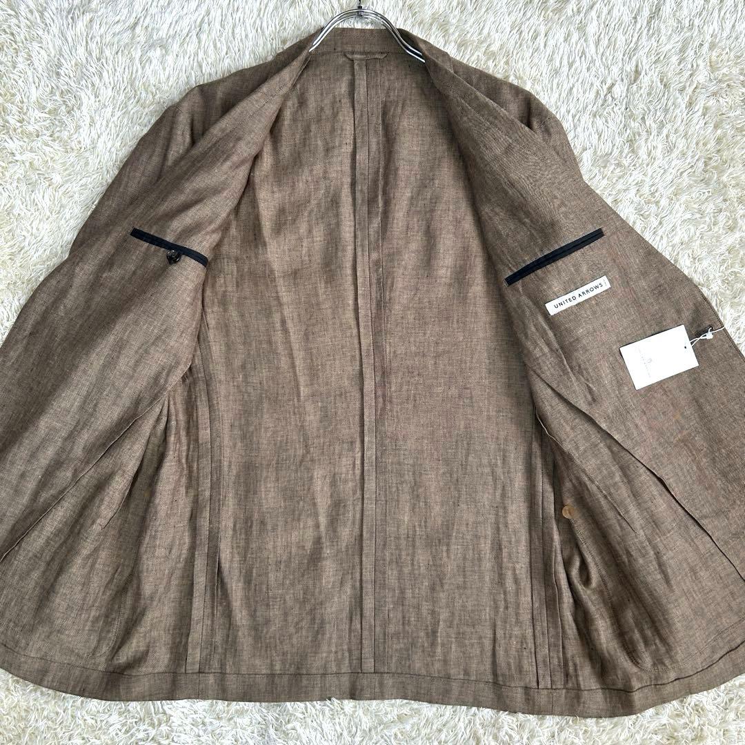 【新品55000円 XL】ユナイテッドアローズ　テーラードジャケット　麻100%