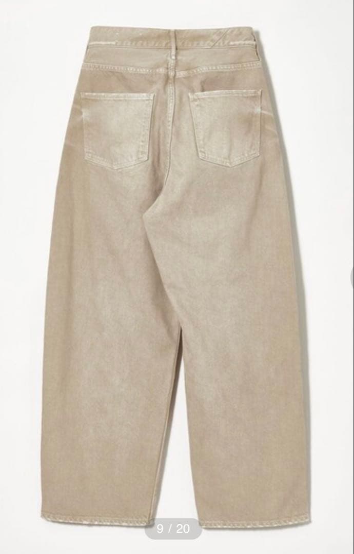 【別注】＜upper hights for conte＞ベージュ デニムパンツ