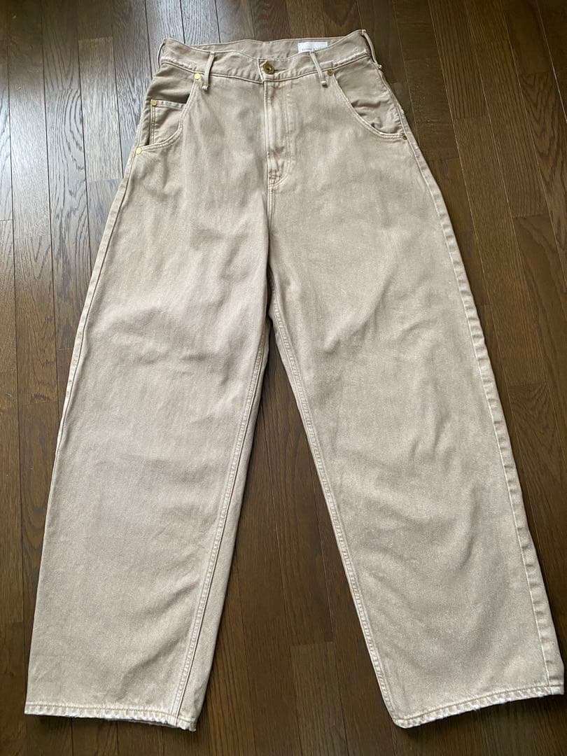 【別注】＜upper hights for conte＞ベージュ デニムパンツ