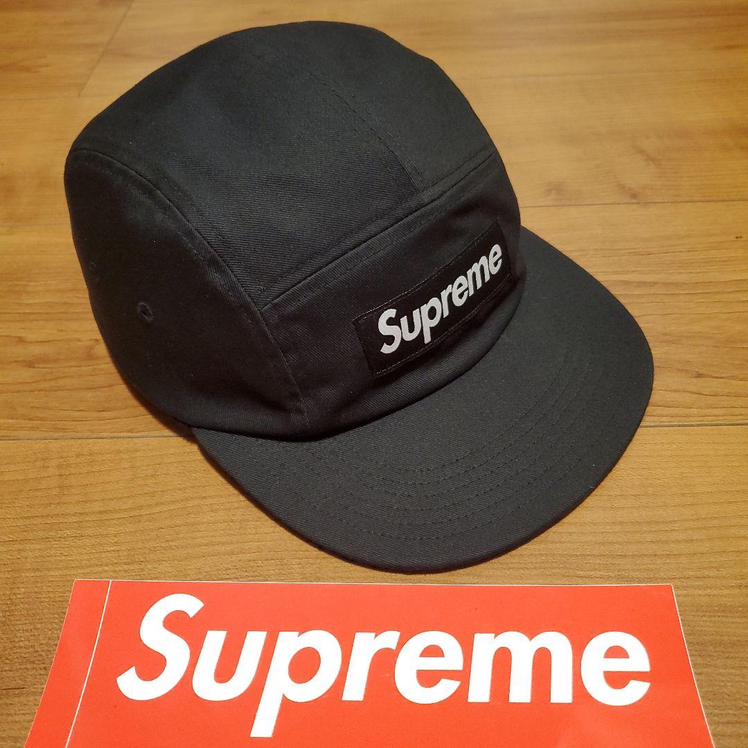 Supreme リバーシブル テリー キャンプキャップ 黒