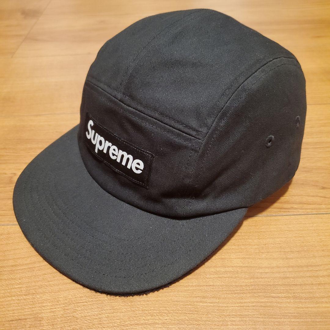 Supreme リバーシブル テリー キャンプキャップ 黒