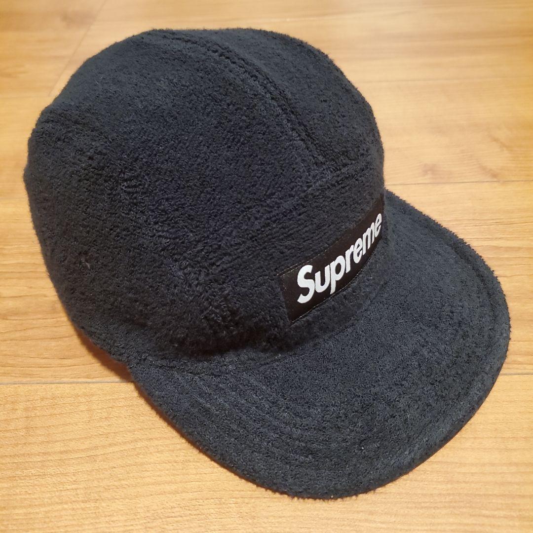Supreme リバーシブル テリー キャンプキャップ 黒