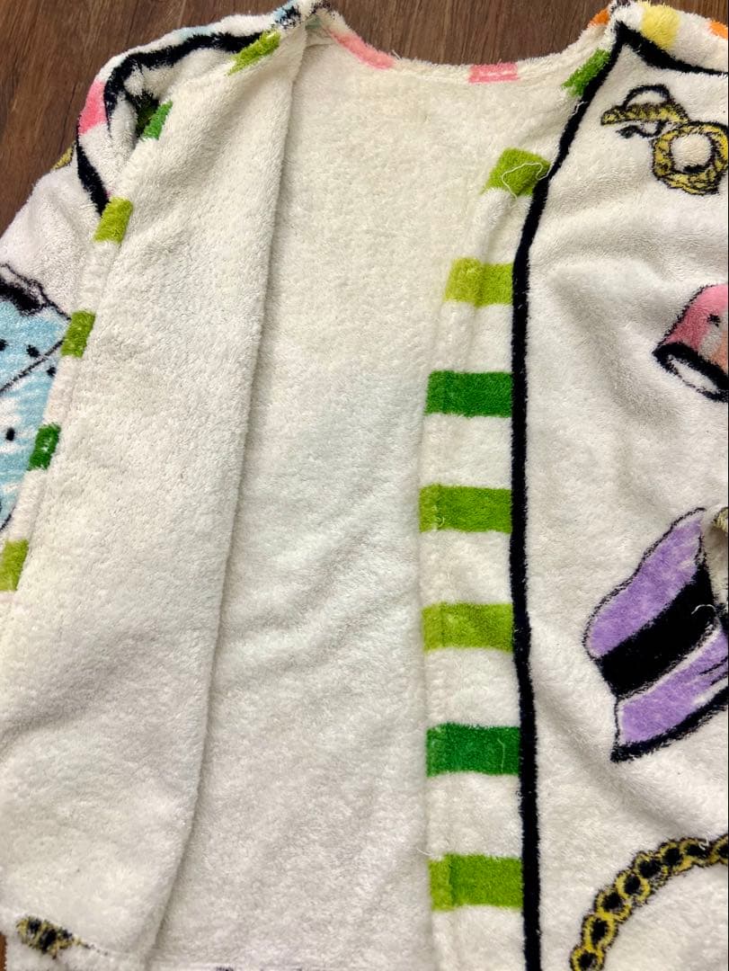 CHANELのバスタオルで作ったパイルジャケット　ジュエリー柄　ビンテージ