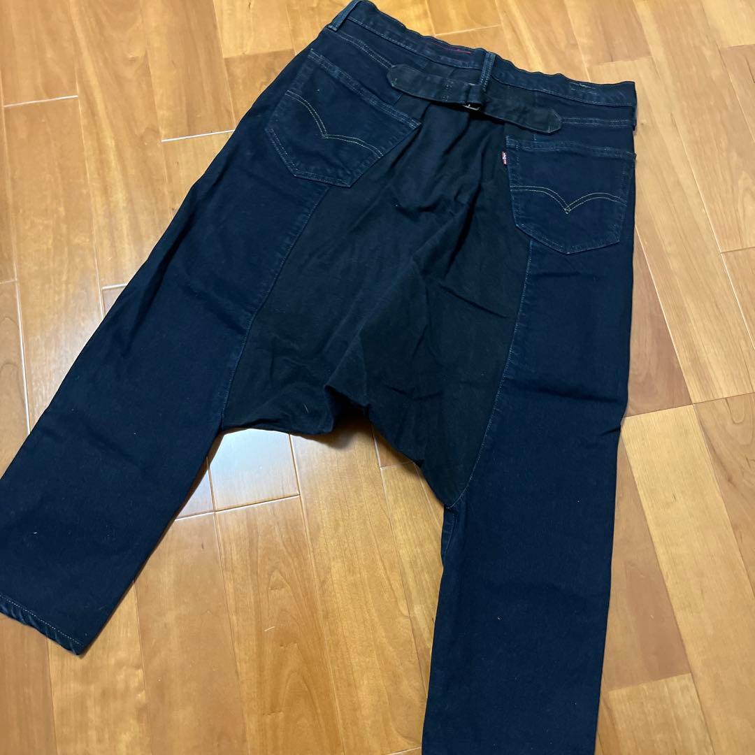 希少美品　JUNYA WATANABE ブラック サルエル　デニム パンツ　M
