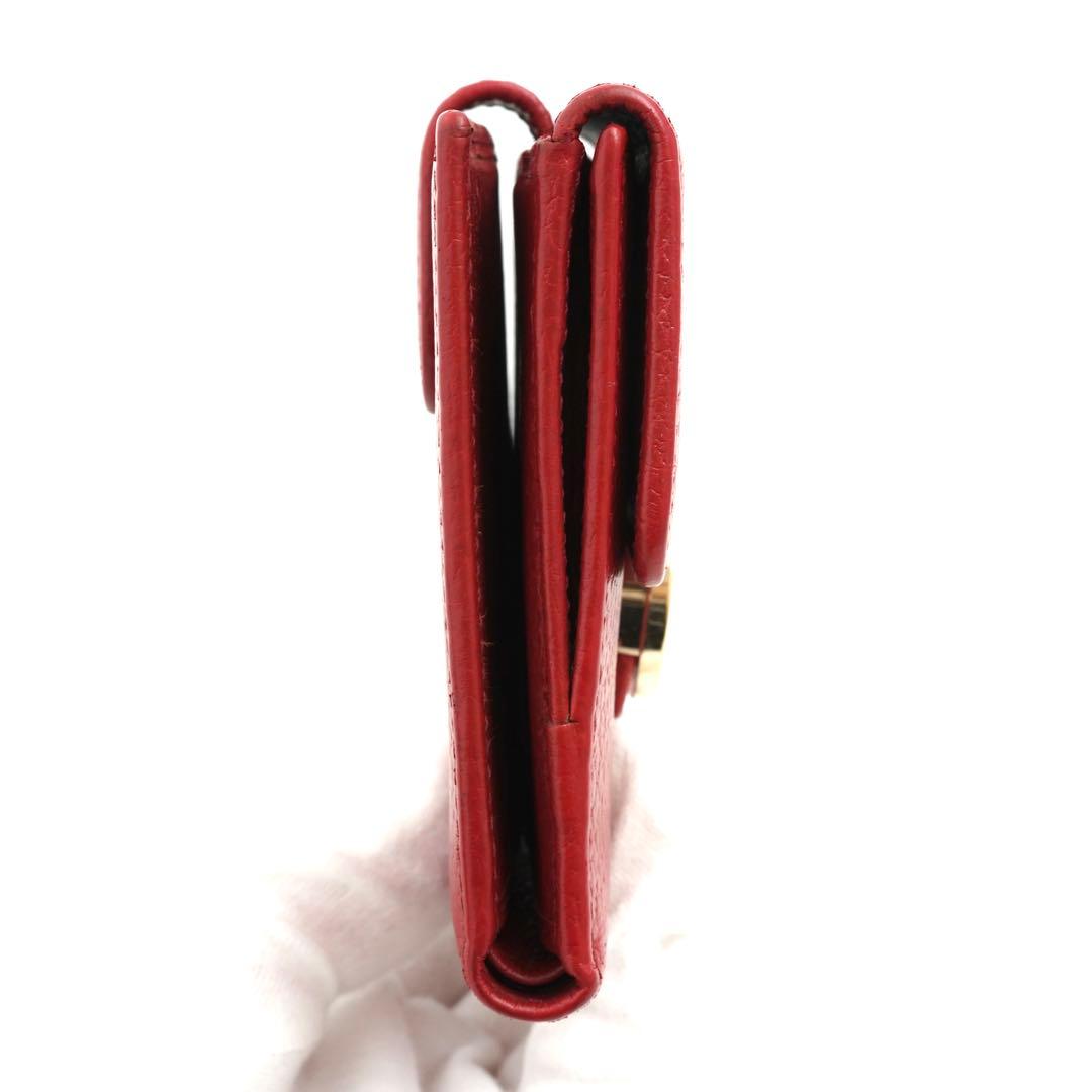 ✨新品未使用・箱付き✨　GUCCI ミニ財布　インターロッキング　GGロゴ 赤色