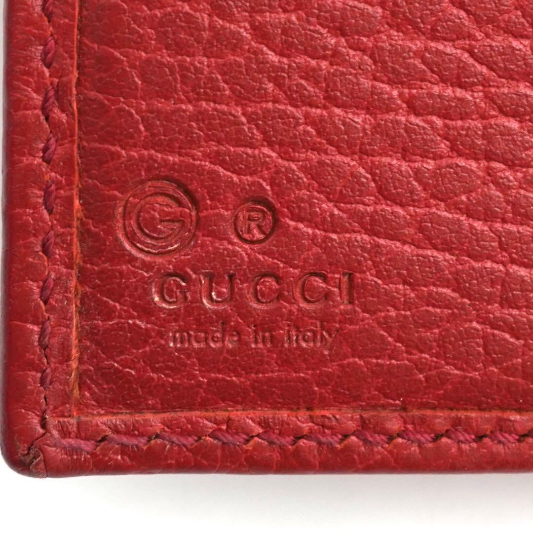 ✨新品未使用・箱付き✨　GUCCI ミニ財布　インターロッキング　GGロゴ 赤色