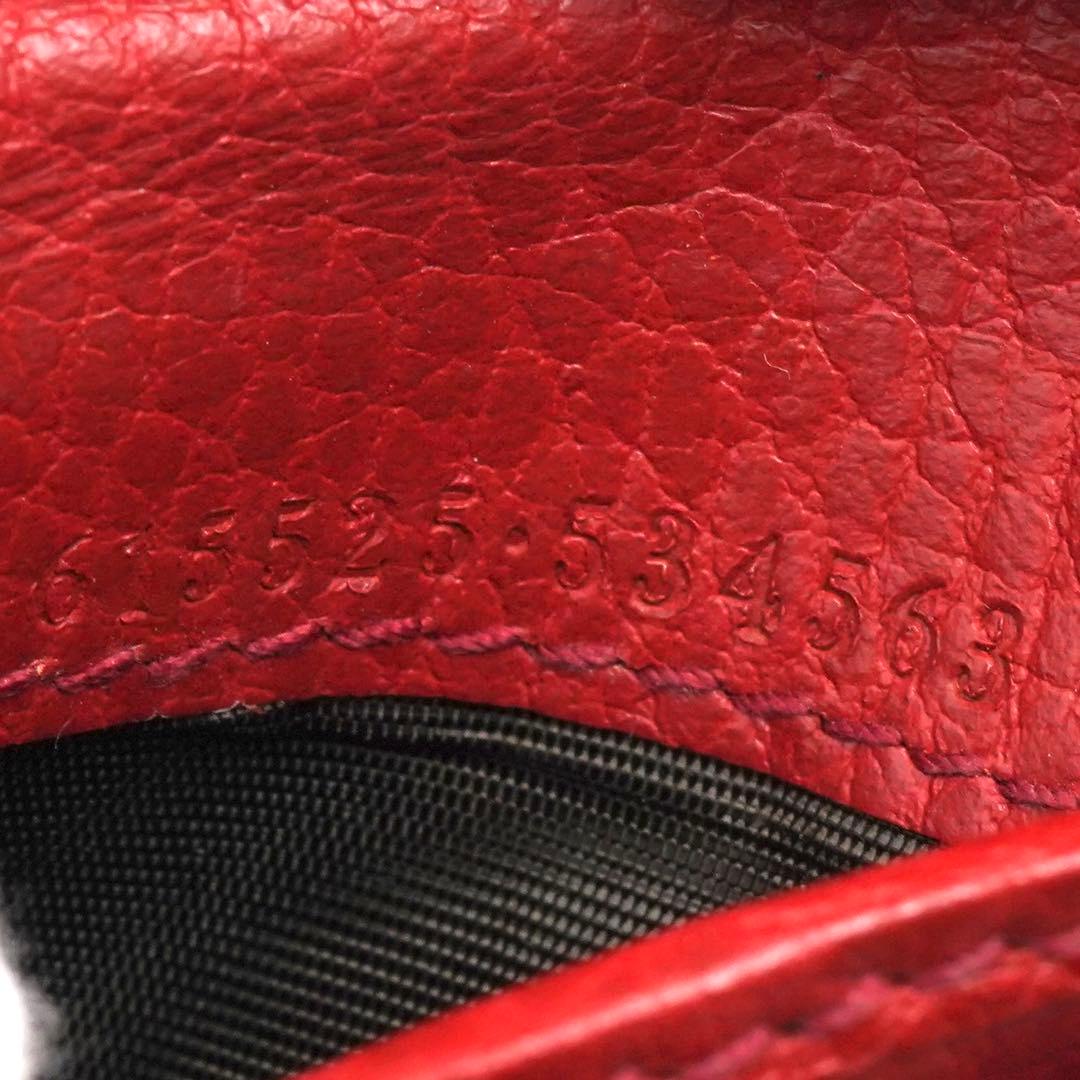 ✨新品未使用・箱付き✨　GUCCI ミニ財布　インターロッキング　GGロゴ 赤色
