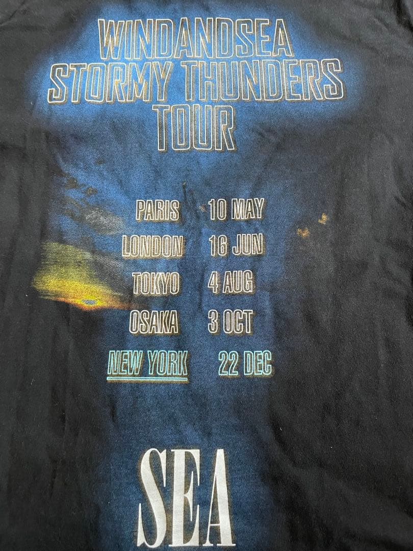 トップス WIND AND SEA WORLD TOUR TEE NEW YORK S