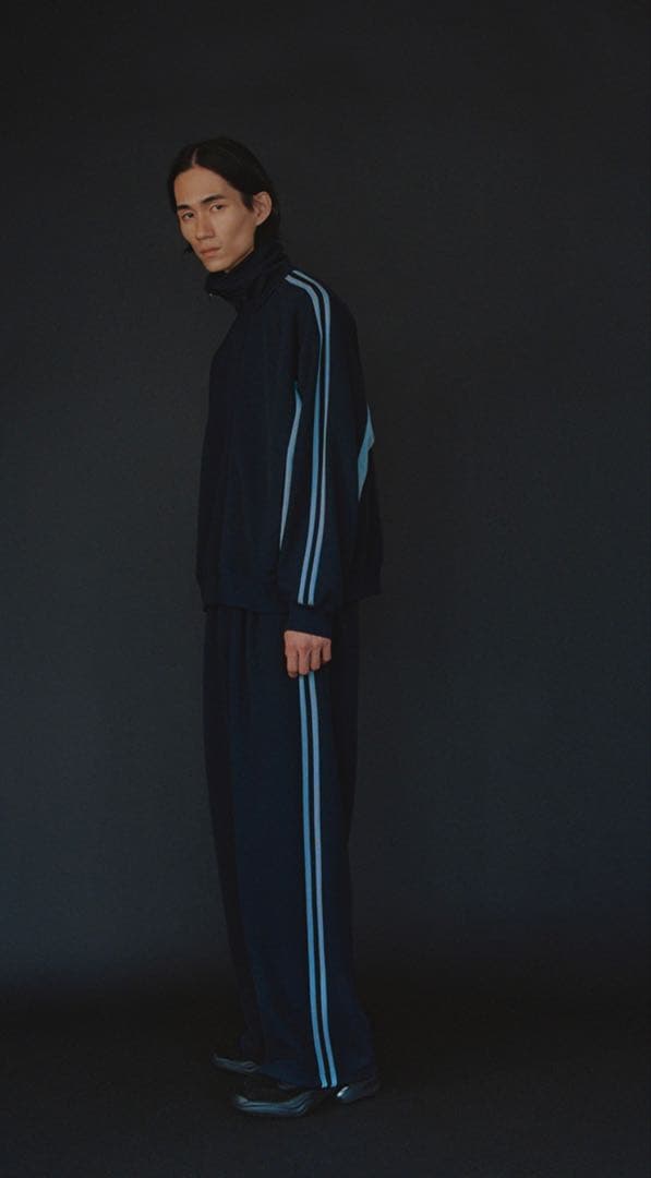 24AW lad musician トラックジャージ　ネイビー　46