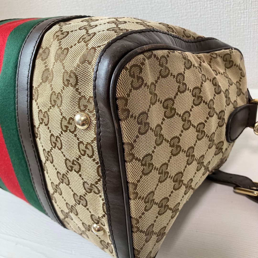 GUCCI グッチ GGキャンバス シェリーライン ハンドバッグ 247205