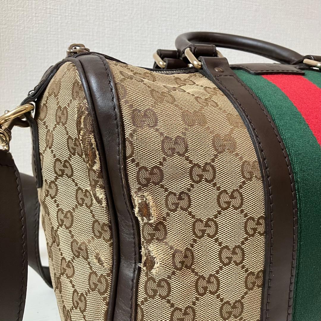 GUCCI グッチ GGキャンバス シェリーライン ハンドバッグ 247205