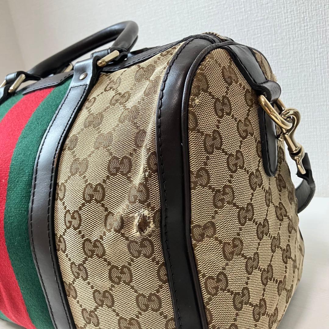 GUCCI グッチ GGキャンバス シェリーライン ハンドバッグ 247205