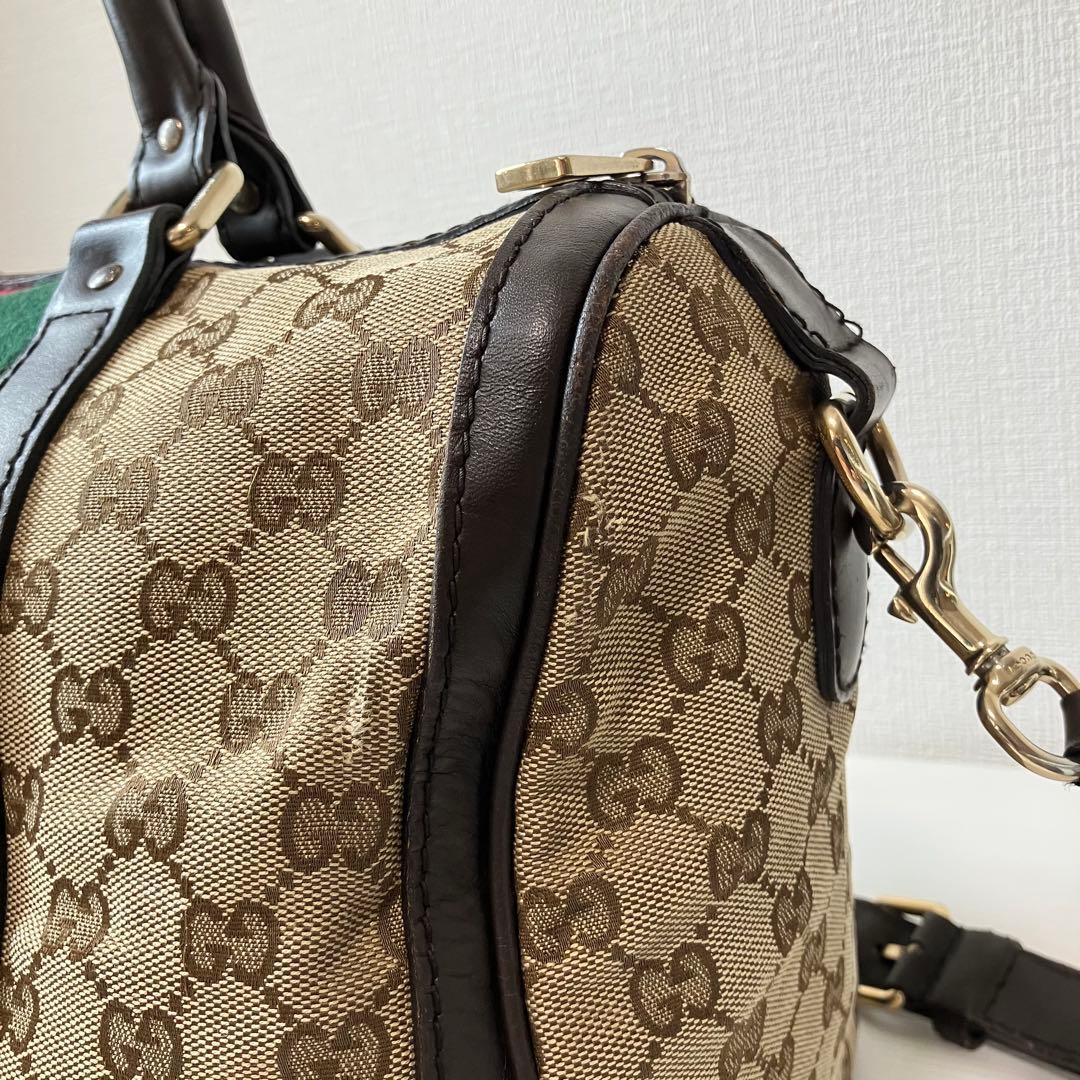 GUCCI グッチ GGキャンバス シェリーライン ハンドバッグ 247205
